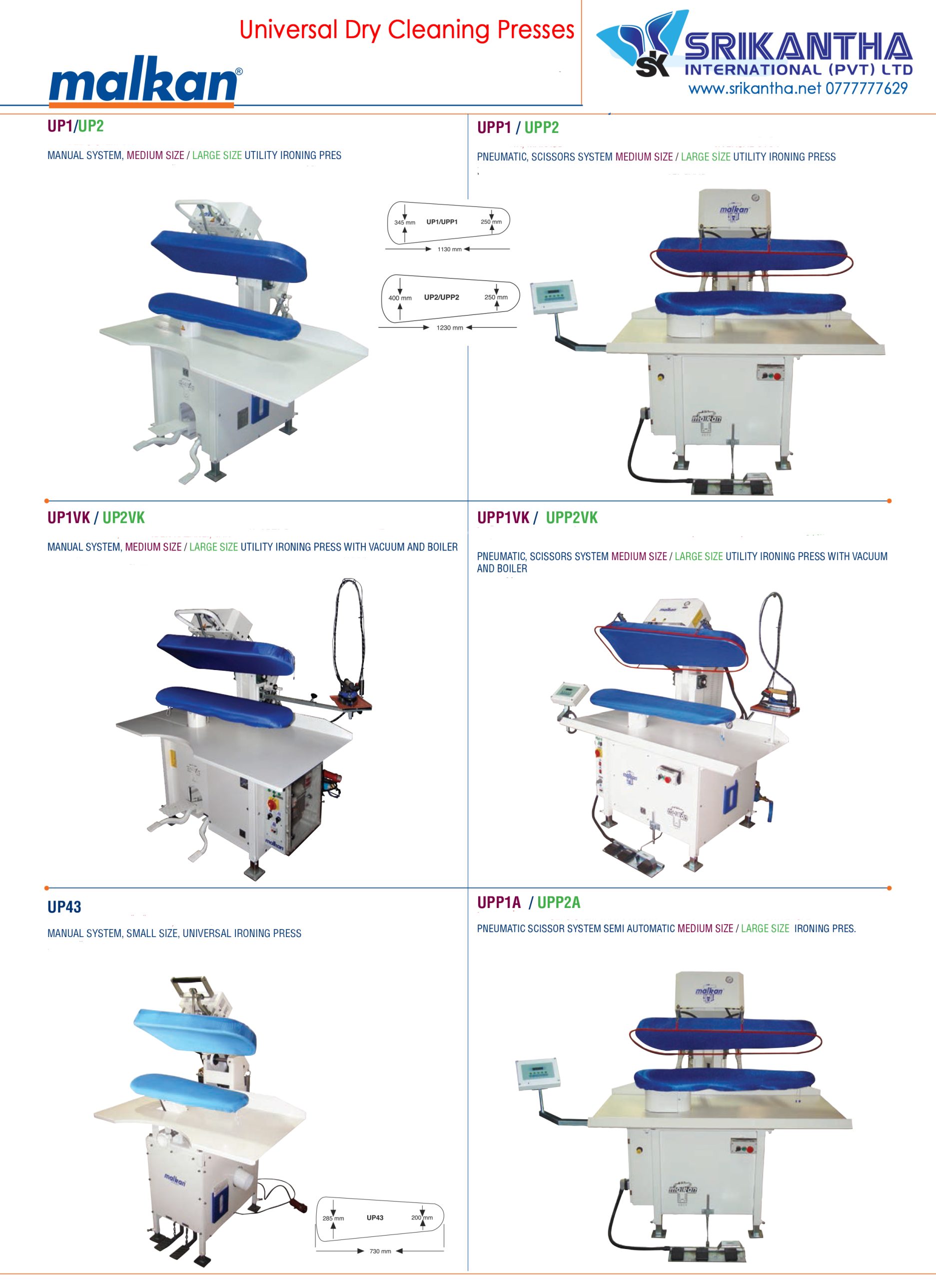 Steam Press Hot press By Srikantha Group 0777777629