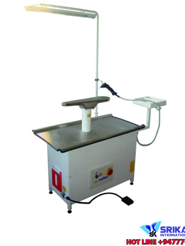 * Stain apparatus surface is teflon material; does not damage the fabric and is easy to clean * Stain apparatus, steam chamber and stand plate are Cr-Ni stainless steel * Electric steam air gun * 0.55 kW powerful vacuum motor for strong vacuuming * Powerful LED lighting (Etange) * Stainless work table * Complies with CE standards * Central system works with steam, air and 380 V electricity